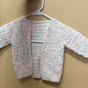Multicolor Knit Baby Cardigan
